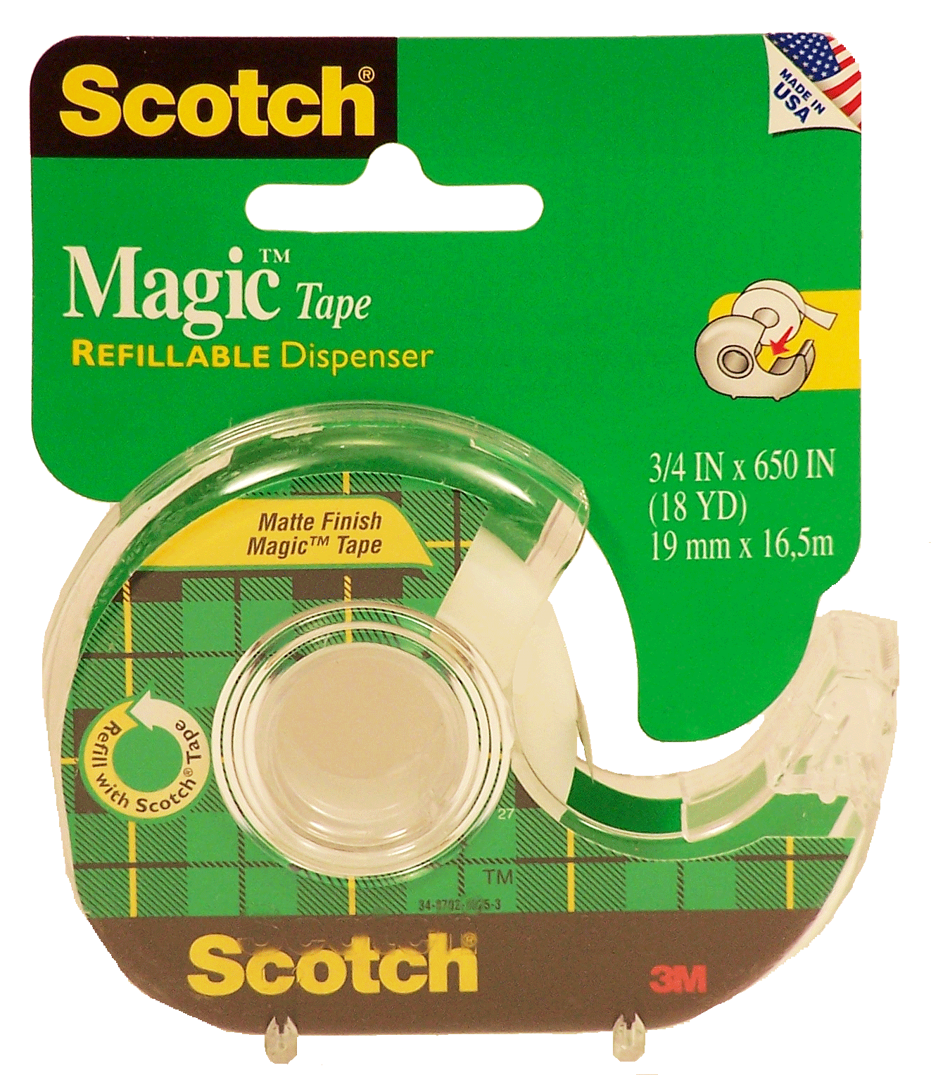 Scotch Magic matte finish magic tape, 3/4 x 650 in Full-Size Picture